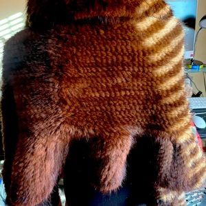 Knitted Mink Shawl